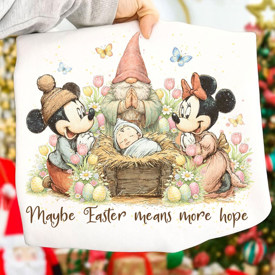 Cartoon Mouse Nativity Scene PNG, Christian Easter Design (digital ...