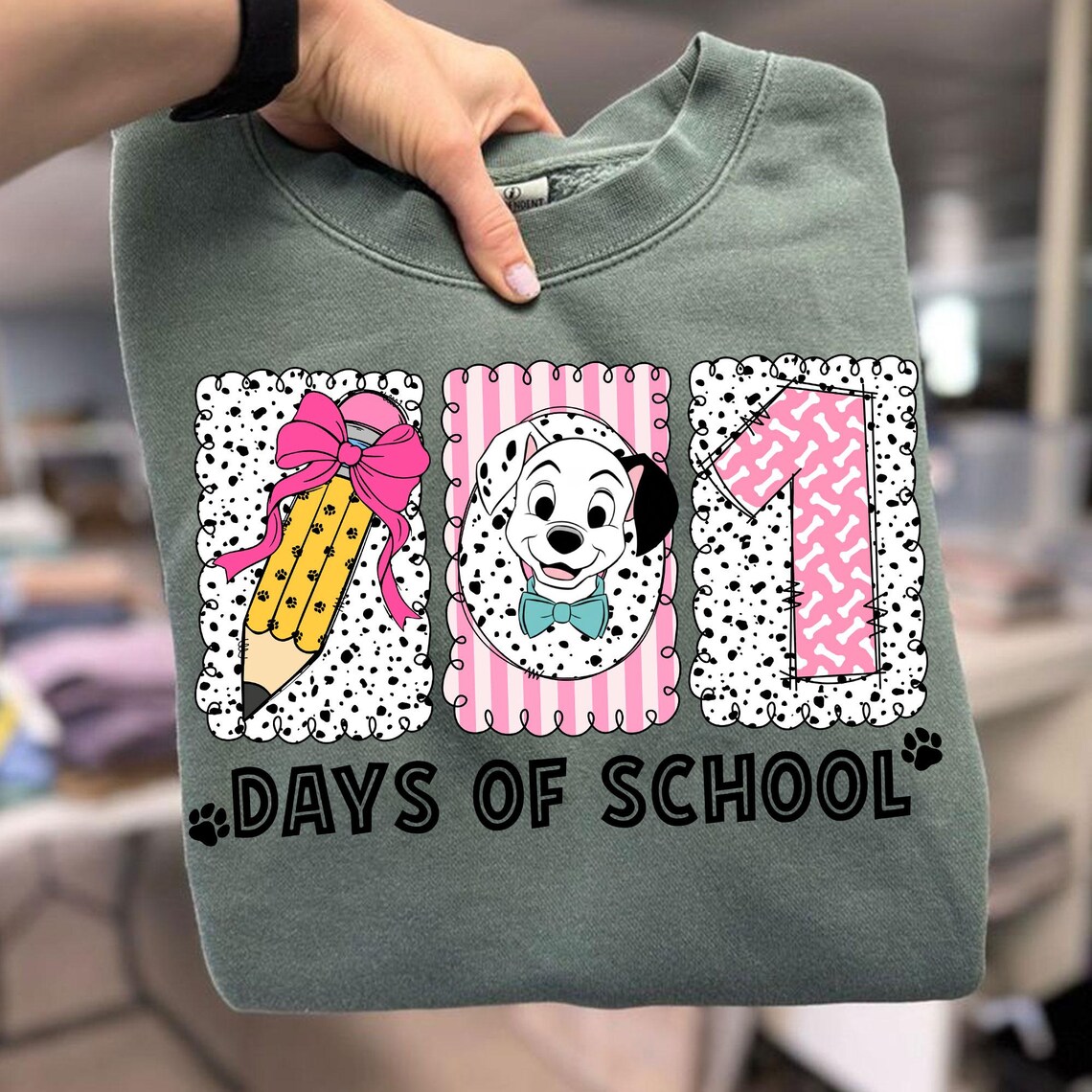 Dalmatian 101 Days of School PNG, Back to School Teacher Gift Design ...