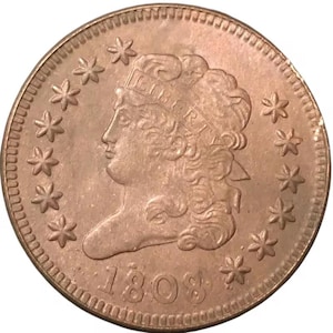 1808 Classic Head Große Cent Kopie Münze - Antike Replik