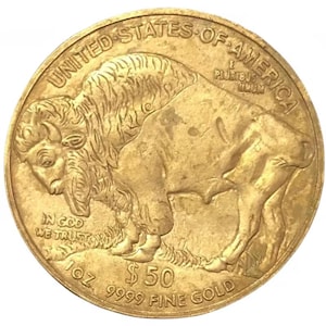 Złota kopia monety Buffalo USA z 2008 r. – replika kolekcjonerska