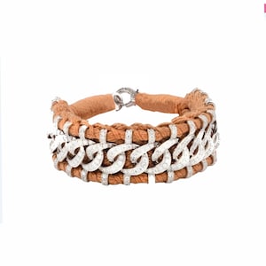 Unique Brand 92.5 Sterling silver pave setting natural diamond cubic shape gemstone thread bracelet diamond bracelet silver pave bracelet