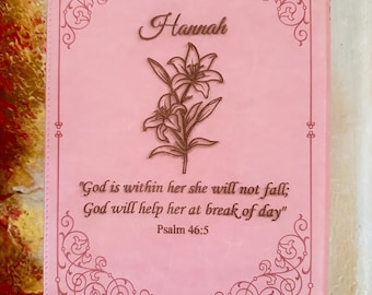 Personalized Pink KJV Bible, Faux Leather, Graduation Gift, Birthday, Wedding