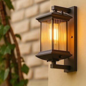 Outdoor Retro Exterior Wall Light Fixture Shade Lamp Lantern Sconce Porch Lamp