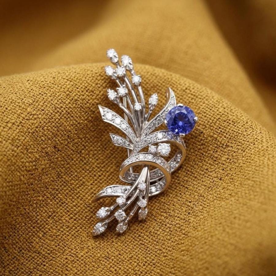 Diamond brooch - Etsy 日本