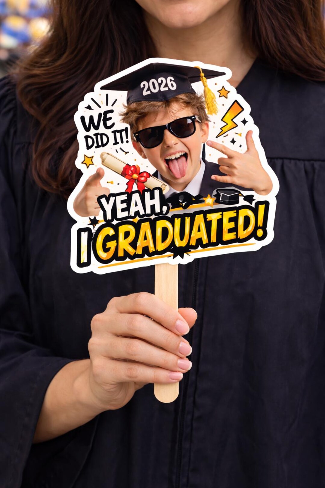 Graduation Freak Funny Graduation Photo Fan, Class of 2026 Grad Fan We Did It Yeah I ...