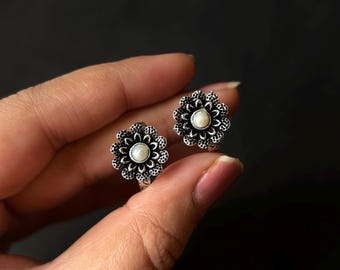 Oxiderad tåring för kvinnor/Traditionell justerbar bichiya/Mehandi-smycken för bröllop