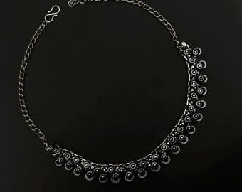 Afghanischer Schmuck / Choker Set / Silberkette / Hochzeitsgeschenk