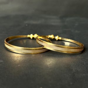 Gold Plated Adjustable Bangle Set/Indian Bridal Jewelry/Gift For Her