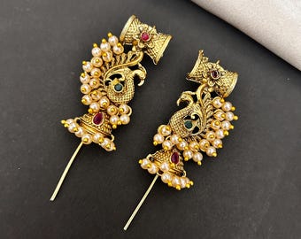 Traditional Wear Bugadi Earrings/Ear Cuff/Lightweight Earrings/Kemp Jewelry