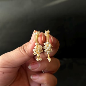 Vergulde Bugadi/Maharashtri-oorbellen/ooraccessoires/handgemaakte festivalsieraden