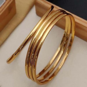 Bollywood Style Gold Plated Bangles/Bridal Statement Bangles/Indian Wedding Bangles/Gold Plated Jewelry/Classic Ethnic Bangles