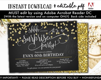 60th birthday invitations etsy 60th birthday invites