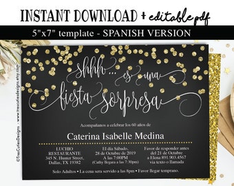 spanish invitation etsy