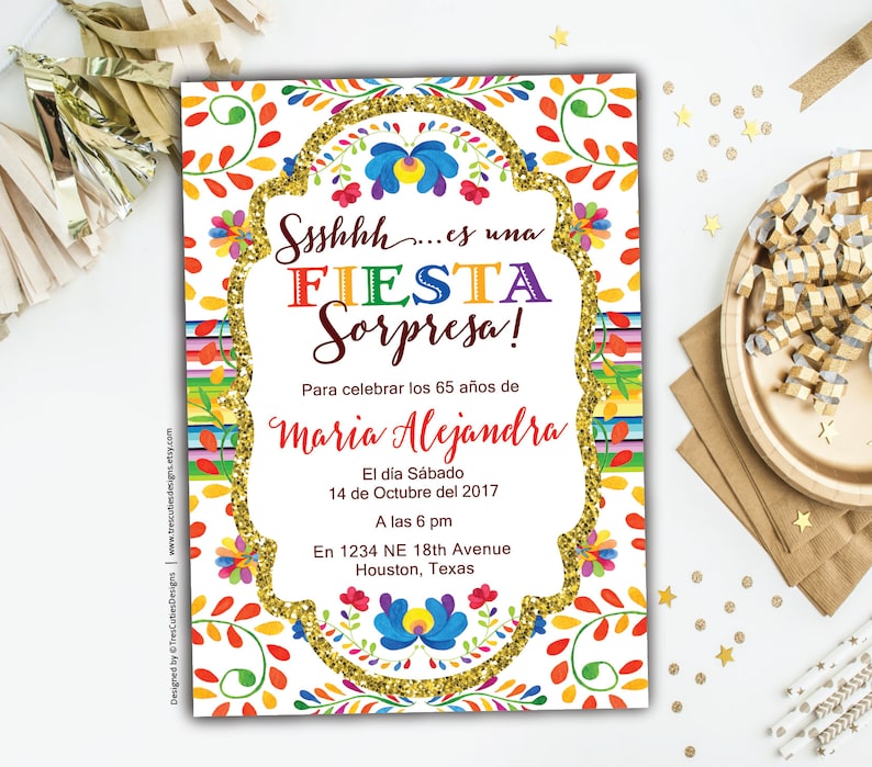 Wonder 60th birthday invites, Fiesta Spanish birthday Invitation, Mexican Concept, Black Gold Glitter, Celebration 60th, Printable image relating to Spanish Birthday Cards Printable known as Marvel 60th birthday invites, Fiesta Spanish birthday Invitation, Mexican Topic, Black Gold Glitter, Celebration 60th, Printable