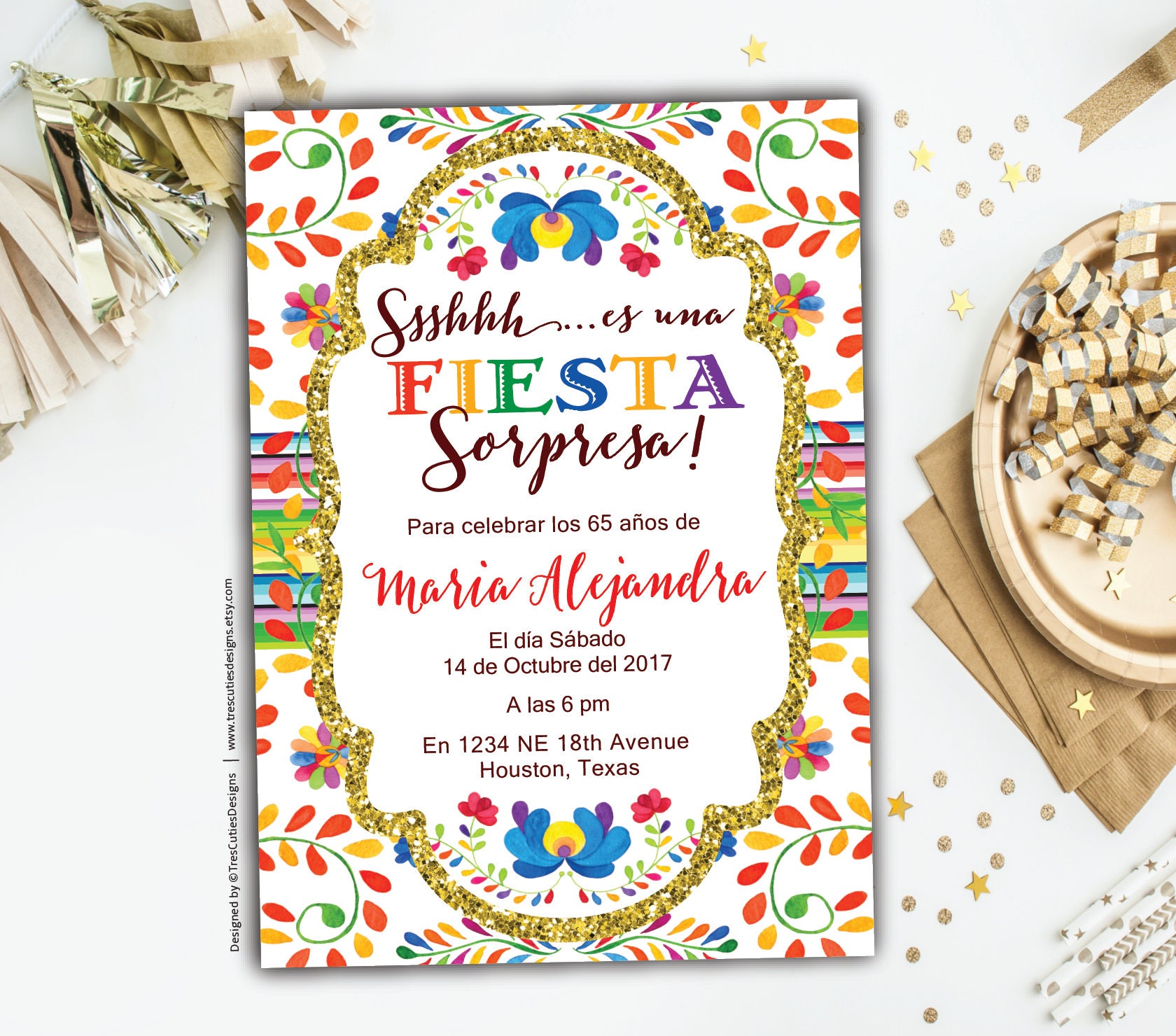 Spanish Birthday Invitation Templates