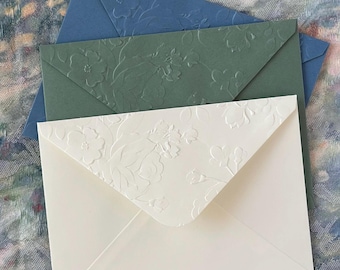 4x6 Envelope Packs Embossed (Large 3D Rose Pattern)