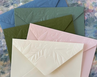5x7 Envelope Packs Embossed (Foliage #2 Pattern)
