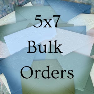 5X7 Envelope Packs Embossed (BULK ORDERS ONLY)