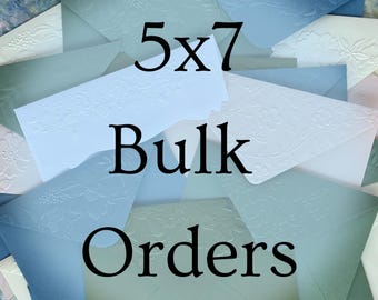 5X7 Envelope Packs Embossed (BULK ORDERS ONLY)
