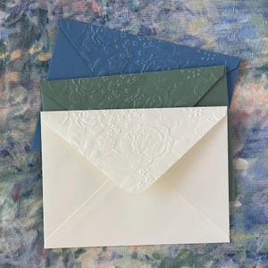 4x6 Envelope Packs Embossed (Multi Flower Pattern)