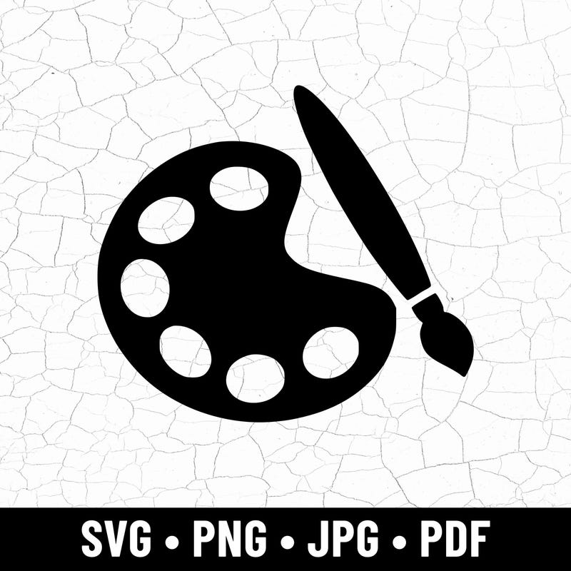 Paint Palette Svg - Etsy