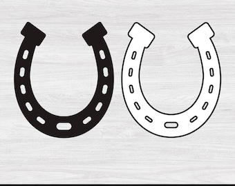 Hoefijzer SVG-bestanden, hoefijzer gesneden bestanden, hoefijzer vector, hoefijzer vectorbestanden, hoefijzer illustraties, CNC-bestanden, digitale download