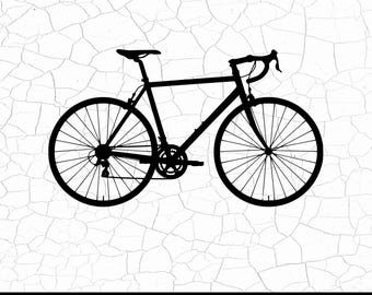Bicycle SVG Cut Files: Silhouette, Clipart, Icon (Instant Download)