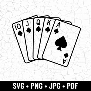 Aces Spielkarten SVG-Dateien, Pik As, Herz As, Ace of Karo, Ace of Clubs Clipart, Poker Aces Vektor Dateien