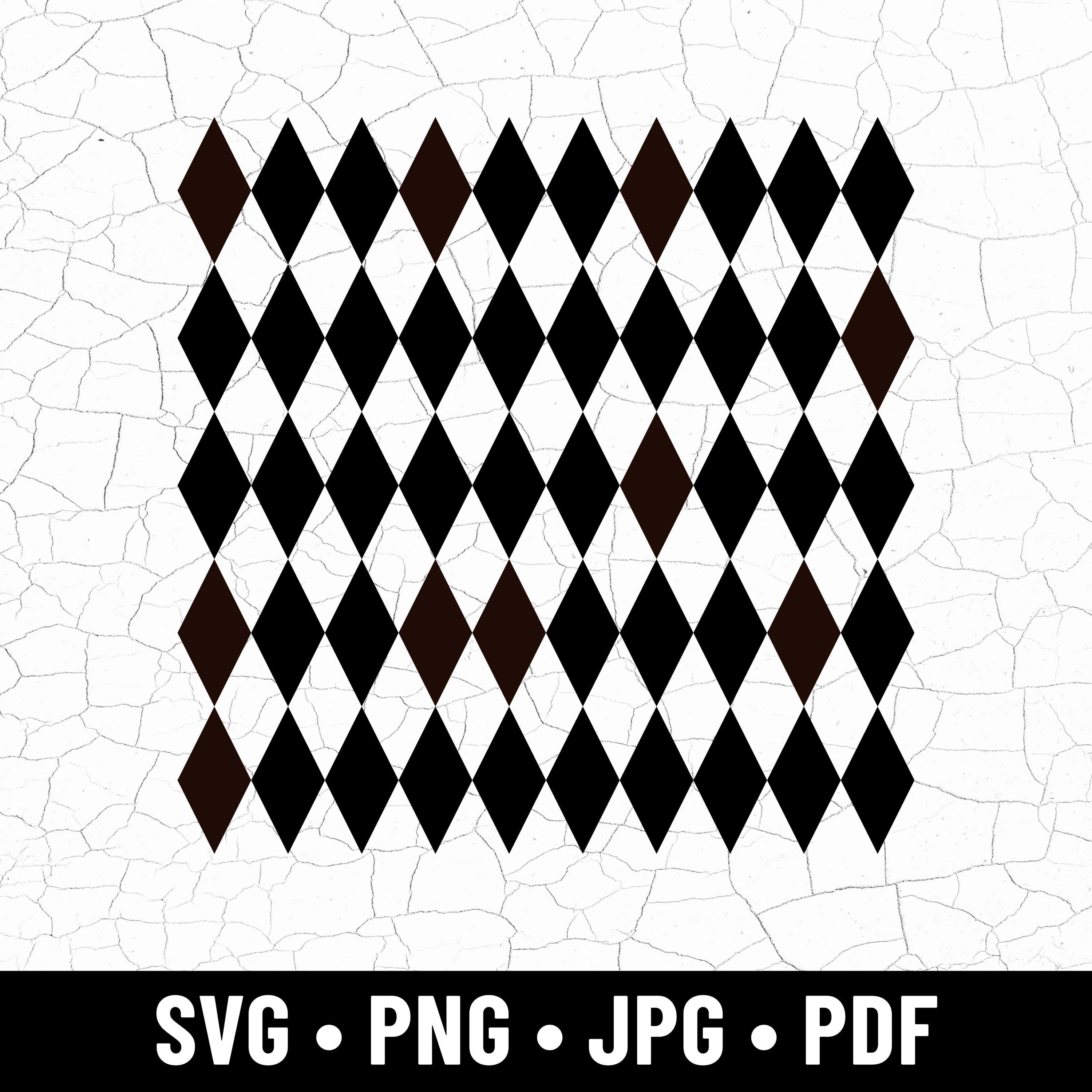 Harlequin Pattern SVG, Seamless Diamond Argyle Background, Geometric ...