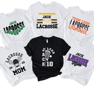 Custom Name Lacrosse Shirt, Custom Lacrosse Player Gift, Personalized Lacrosse Mom Shirt, Lacrosse Game Day Tshirt, Lacrosse Team Shirt