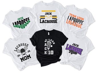 Custom Lacrosse Team Shirt, Personalized Bella+Canvas Unisex Tee