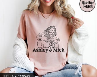 Camiseta personalizada con retrato artístico: Bella+Canvas