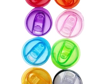 Vervangende deksels voor bekers van 20 oz – morsbestendig schuifdeksel | Geschikt voor bekers van 20 oz | Verscheidenheid aan kleuren | Duurzaam plastic deksel voor reisbekers