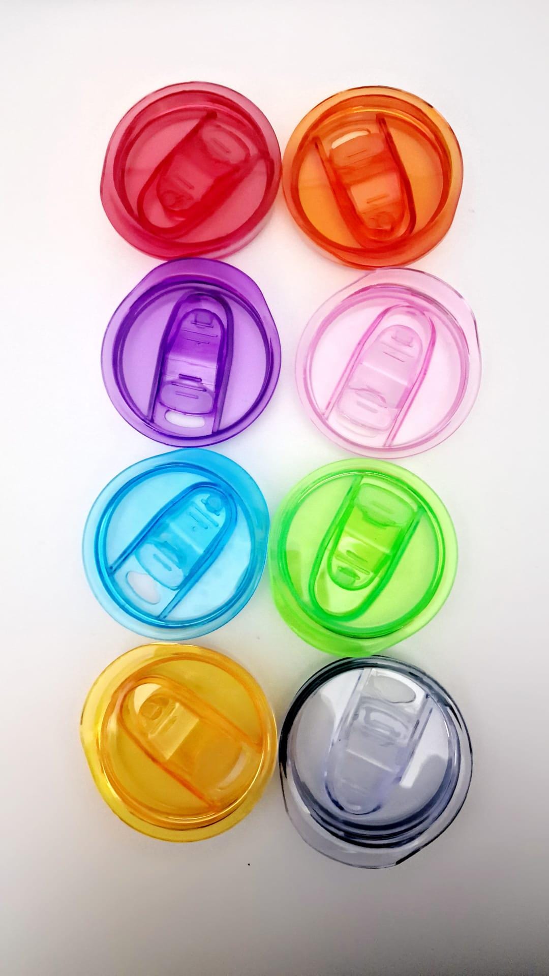 20oz SKINNY Tumbler Lids – Spill-proof Slider Lid | Fits 20 Oz Tumblers | Variety of Colours | Durable Plastic Lid for Travel Cups