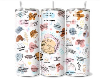 20oz Breastfeeding Tumbler – Mom Life Stainless Steel Cup, Breastfeeding Mama Gift, New Mom Insulated Tumbler with Lid & Straw