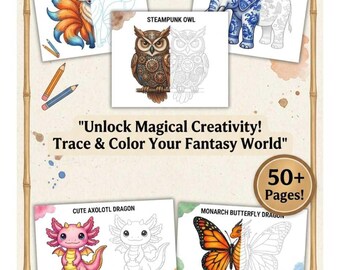 50+ Magical Trace & Color Worksheets: Boost Kids' Focus and Fine Motor Skills Instantly