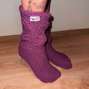 Cozy Woolen Socks, Hand Knitted Socks, Cozy Gift for Her, Soft Wool Socks. Zephyrsocks.