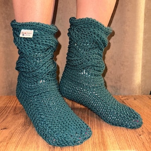 Hand Knitted Socks, Cozy Woolen Socks, Cozy Gift for Her, Soft Wool Socks. Zephyrsocks.