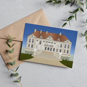 Illustration Château de Commarin – Heritage and History of Burgundy | Map & Wall Decoration