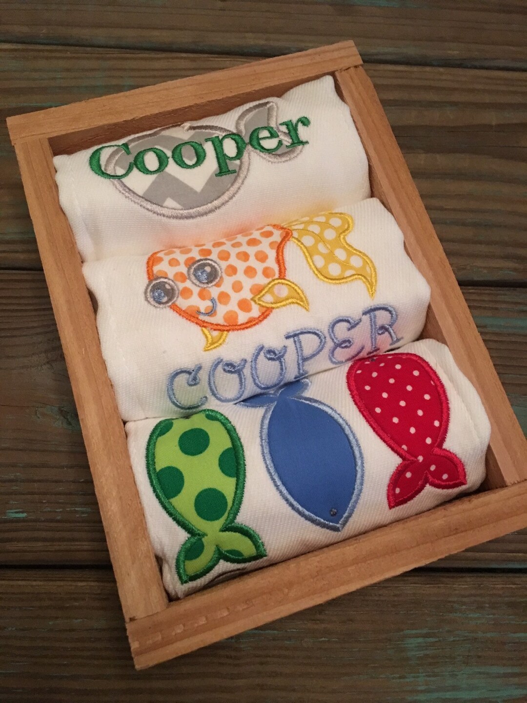 Lake Fish - Burp Cloth Set main image 1