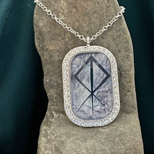 Courage Norse Bindrune Pendant Necklace -