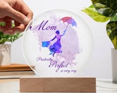 Custom Acrylic Nightlight &quot;Practically Perfect In Every Way&quot; Mary Poppins | Personalized Gift for Mom, Daughter | Color-Changing Lamp Base