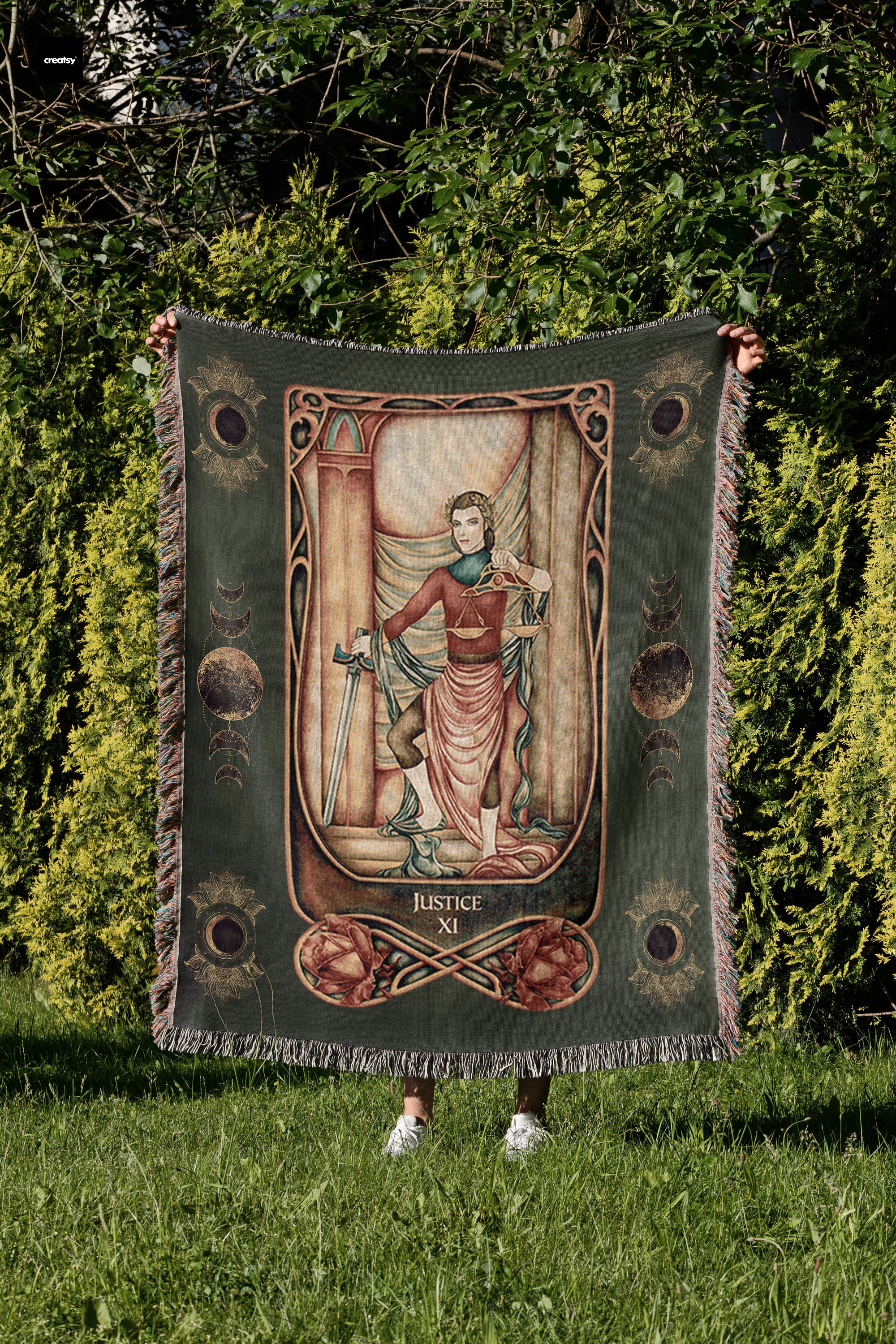 Justice Tarot Tapestry - Etsy