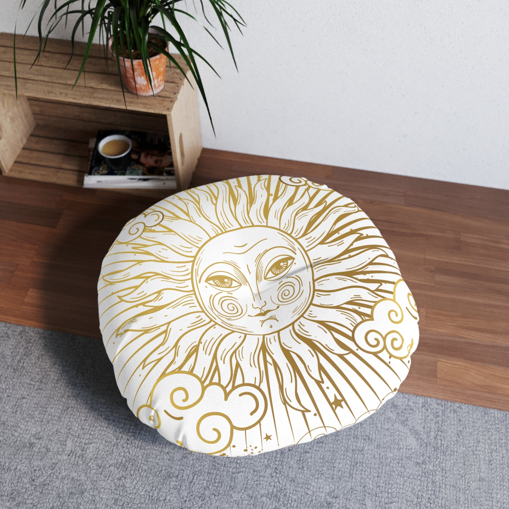 Round Meditation Pillow Etsy