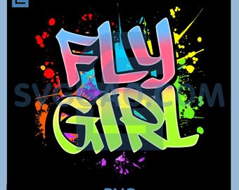 Airbrush Fly Girl PNG, 80s 90s Old School Hip Hop Girls PNG,  Fly Girl, Hip Hop PNG, Digital Download, Instant Download