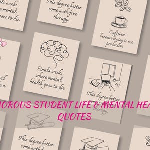 Funny Student Quotes Printable: Motivational Classroom Humor Decor (Digital Download)