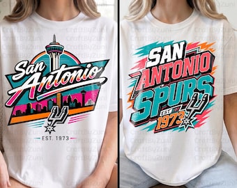 San Antonio Basketball PNG , Go Spurs Go PNG, Retro 90s Bootleg Sports, Game Day, Spurs Go Shirt Design Retro Fiesta Colors Basketball Png