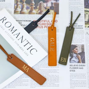 Leather Bookmark, personalised bookmark, Custom Bookmark, Library Bookmark, Bookmark for Women, Gifts for Teachers, Handmade Gift,book lover