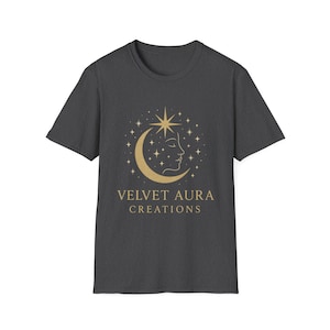 Celestial Gold Print T-Shirt | Comfortable Unisex Style for Casual Wear, Gifts, Astrology Lovers, Cosmic Fashion, Everyday Essential