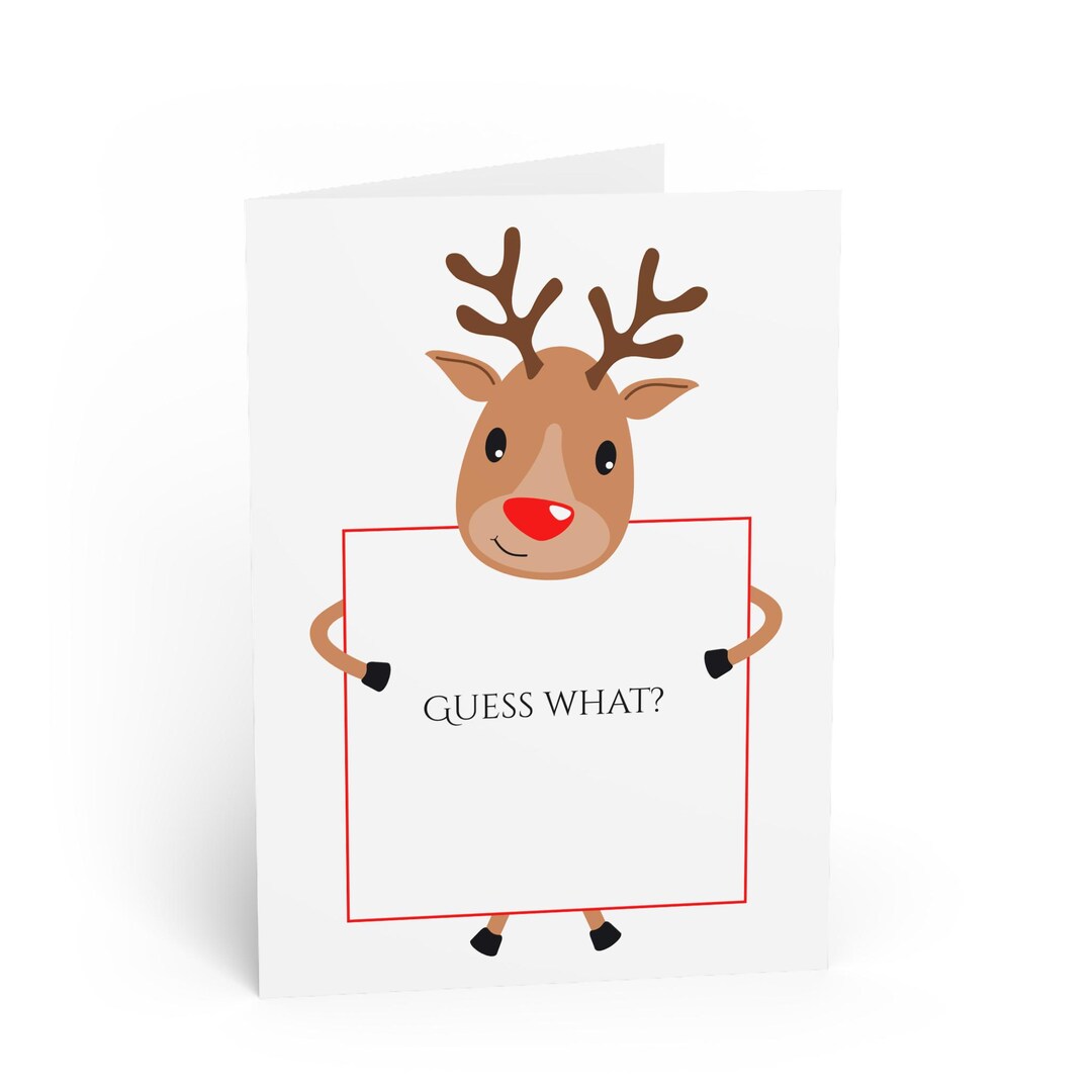 Rudolph Letter From Santa Card: Festive Holiday Greeting (6.9x4.9